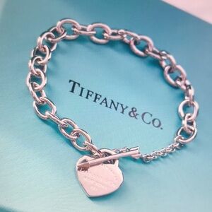 Tiffany & Co Heart Tag Toggle Bracelet - Sterling Silver